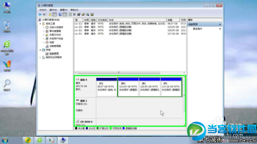 win7 旗舰版下如何分离磁盘空间与合并磁盘空间