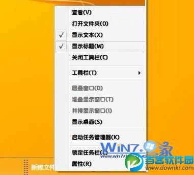 取消勾选“显示文本”和“显示标题”