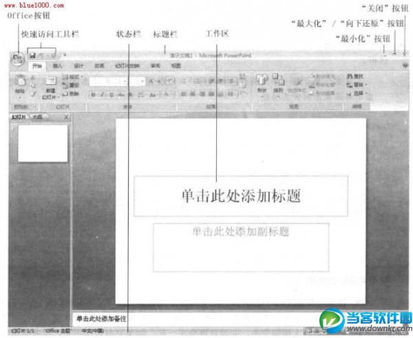 PowerPoint2007界面元素介绍 三联