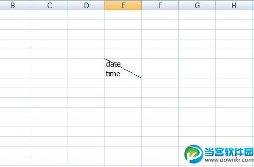 怎样在excel2007中画斜线