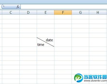 怎样在excel2007中画斜线