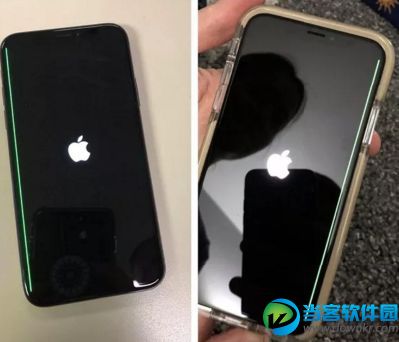 iPhonex屏幕旁边出现绿线是怎么了