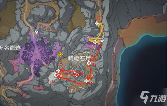 《原神》层岩巨渊流明晶石收集路线介绍_原神