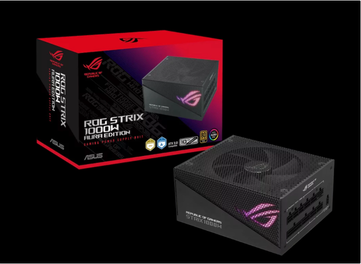 华硕公布新款 ROG STRIX Gold Aura 电源：ATX 3.0 标准，可选 1200W