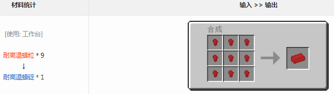 我的世界格雷科技6模组耐高温蜡锭有什么用-格雷科技6mod耐高温蜡锭获取方法介绍