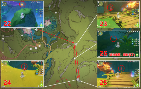 原神3.8蔓生溪谷南礼券全收集攻略 蔓生溪谷南礼券位置分布图介绍[多图]