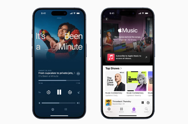 苹果播客与Apple Music订阅合二为一，推出60多个原创节目