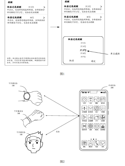 华为最新专利：可穿戴设备体温监测技术引领创新